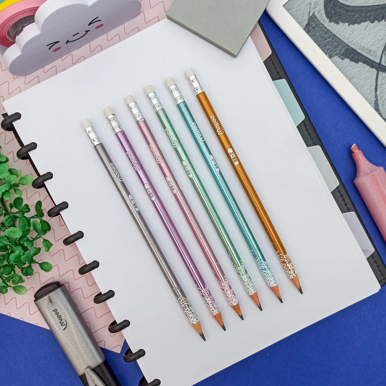 LAPIS DE ESCREVER GLITTER MAPED