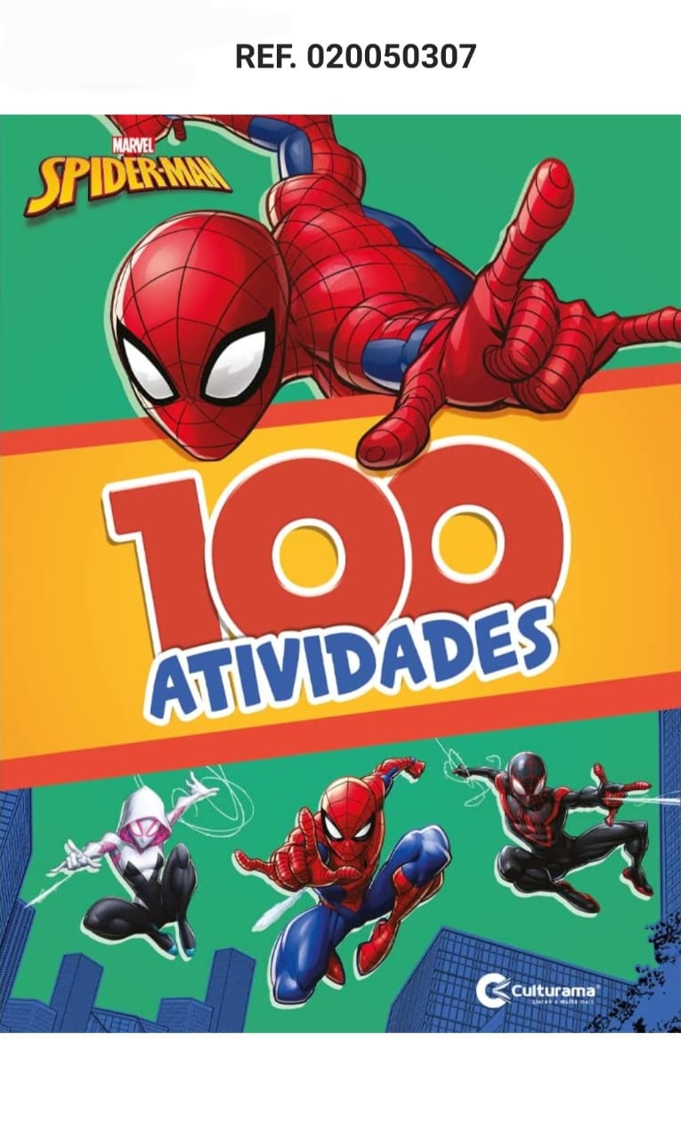 LIVRINHO INFANTIL HOMEM ARANHA 100 ATIVIDADES