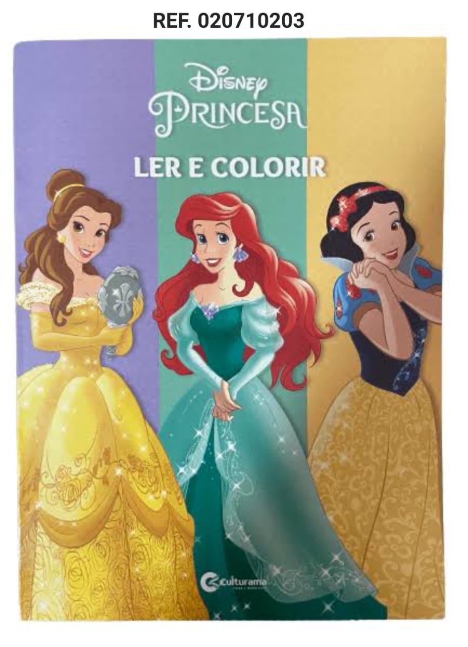 LIVRINHO INFANTIL PRINCESAS LER E COLORIR