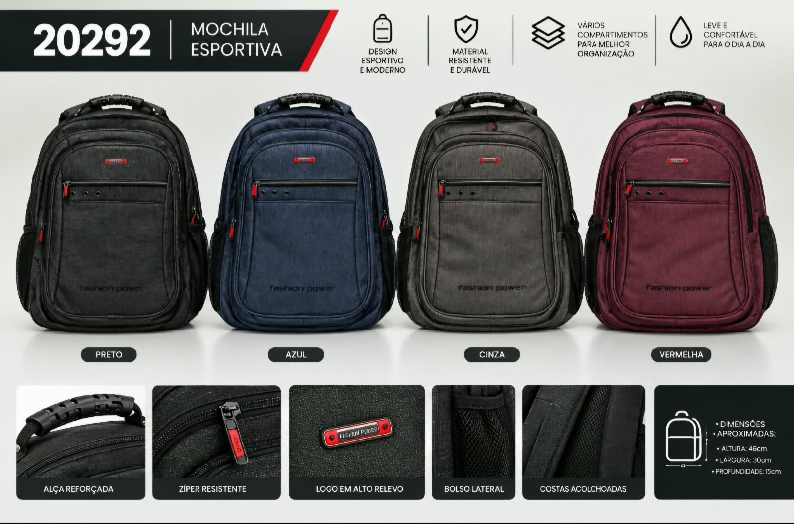 MOCHILA MASCULINA