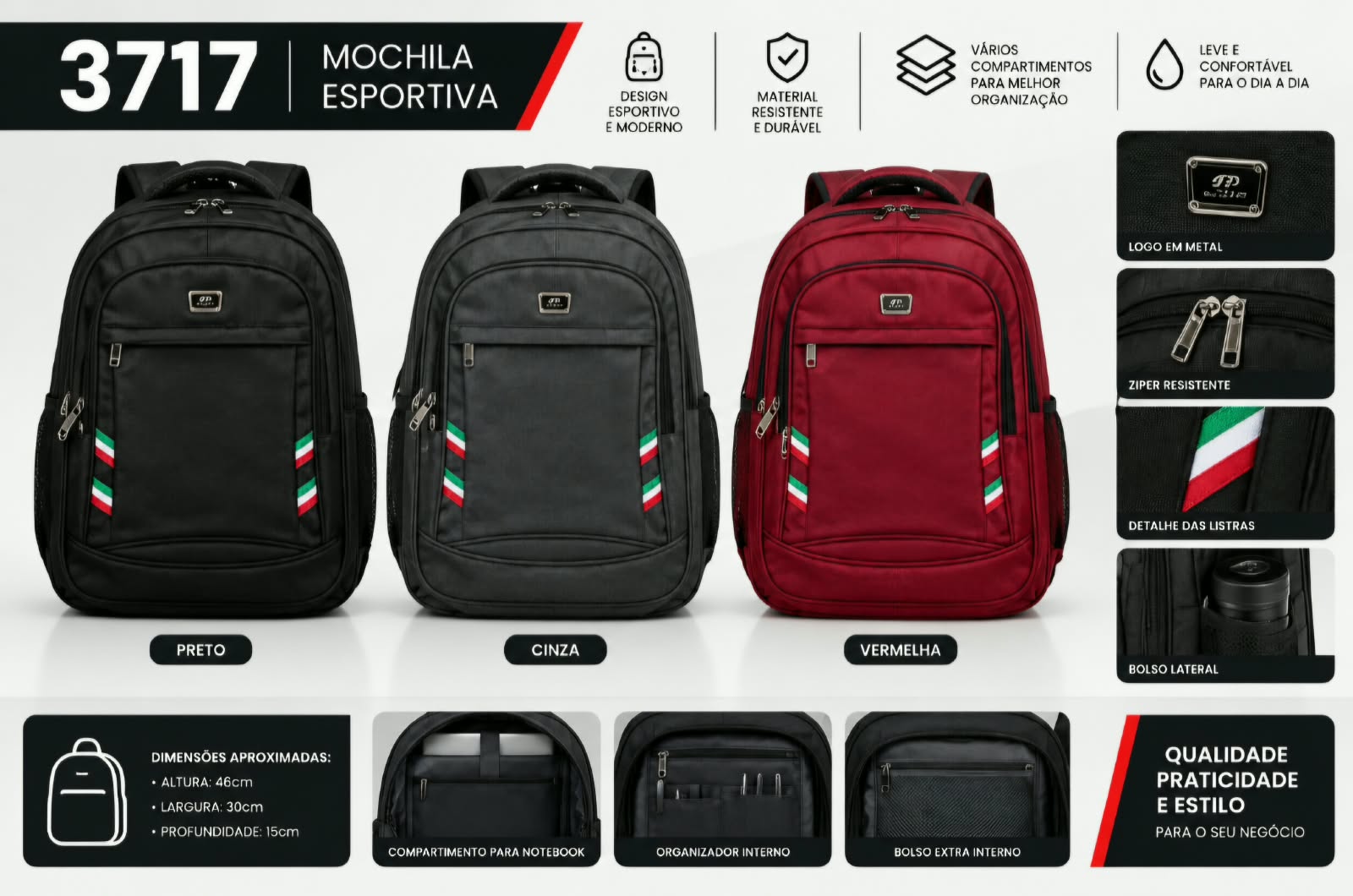 MOCHILA MASCULINA