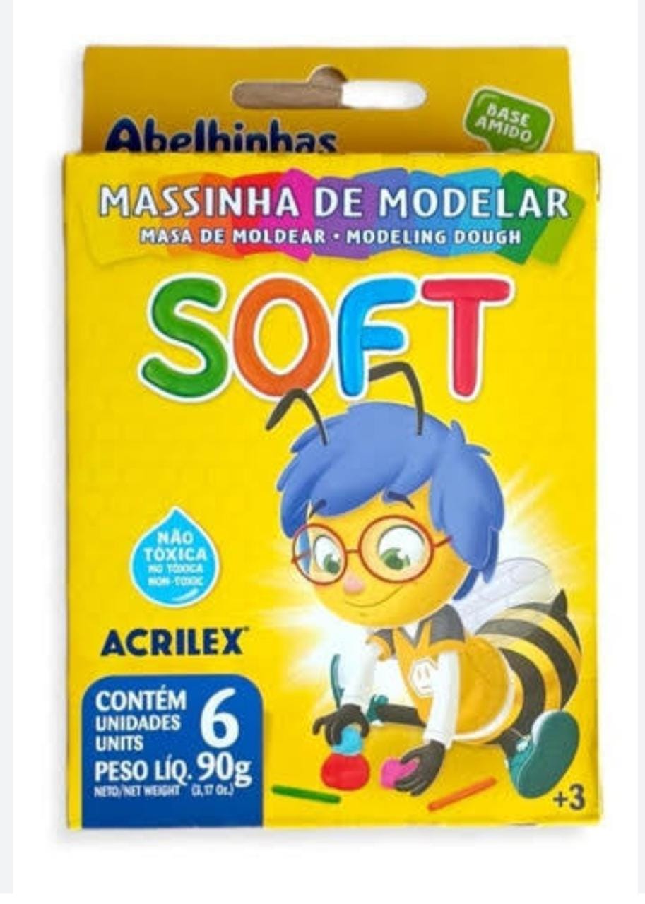 MASSINHA DE MODELAR 6 UNIDADES