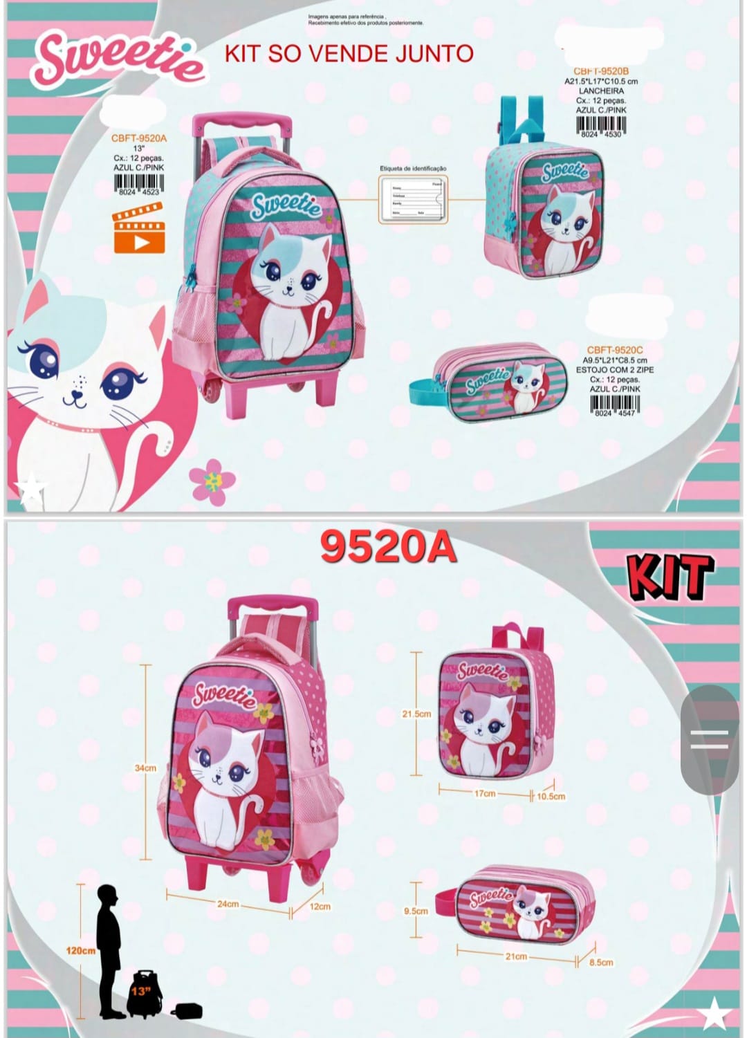 MOCHILA ESCOLAR SWEETY