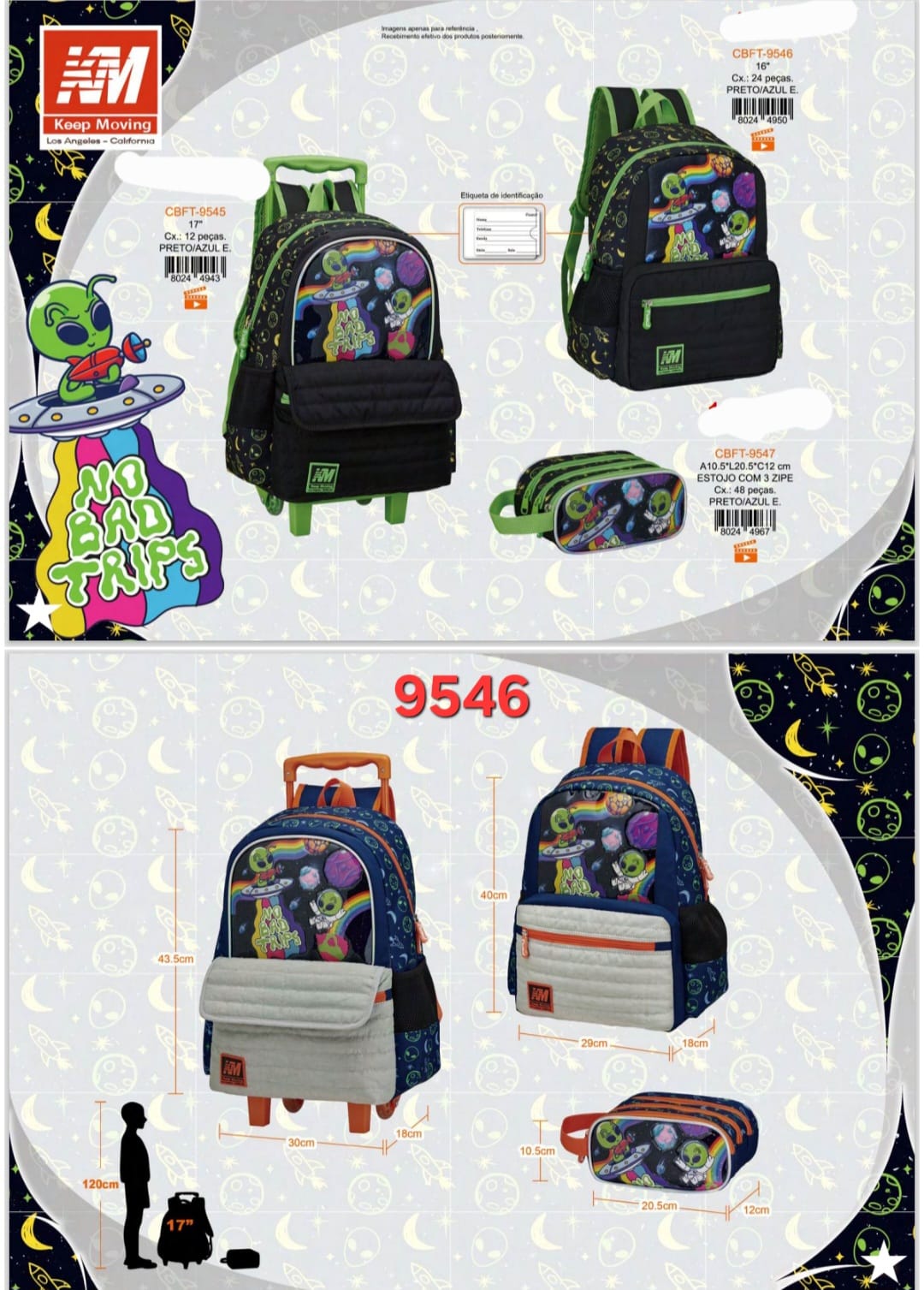 MOCHILA ESCOLAR ALIENIGENA