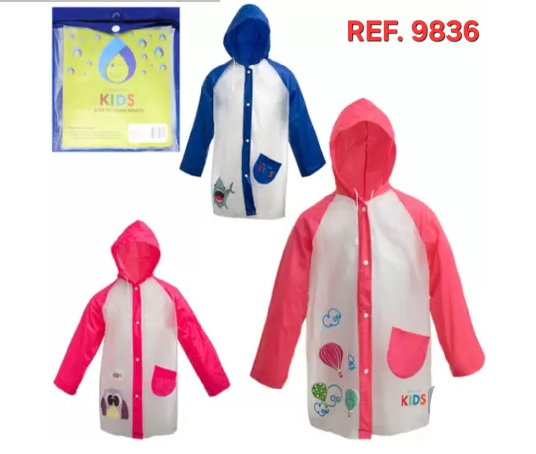 CAPA DE CHUVA INFANTIL 9836