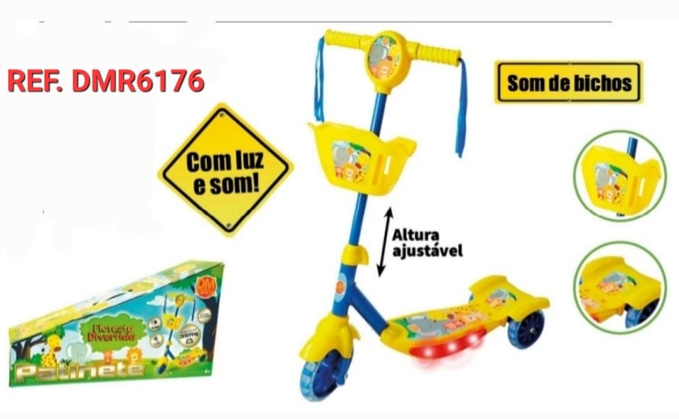 PATINETE INFANTIL + ACESSÓRIOS