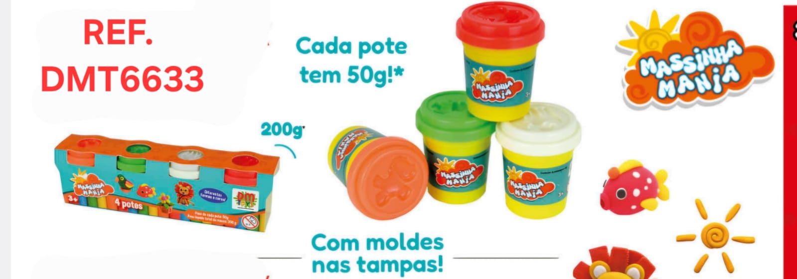 MASSINHA MANIA 4 POTES