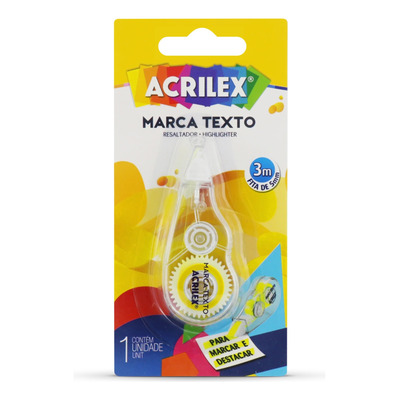 MARCA TEXTO EM FITA ACRILEX