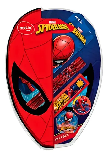 KIT ESCOALR HOMEM ARANHA 7 ITENS