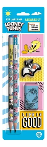 KIT ESCOLAR LOONEY TUNES 4  ITENS