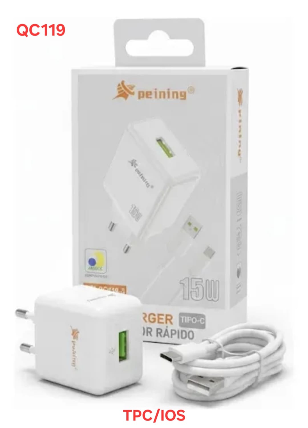 CARREGADOR PEINING TPC/IOS