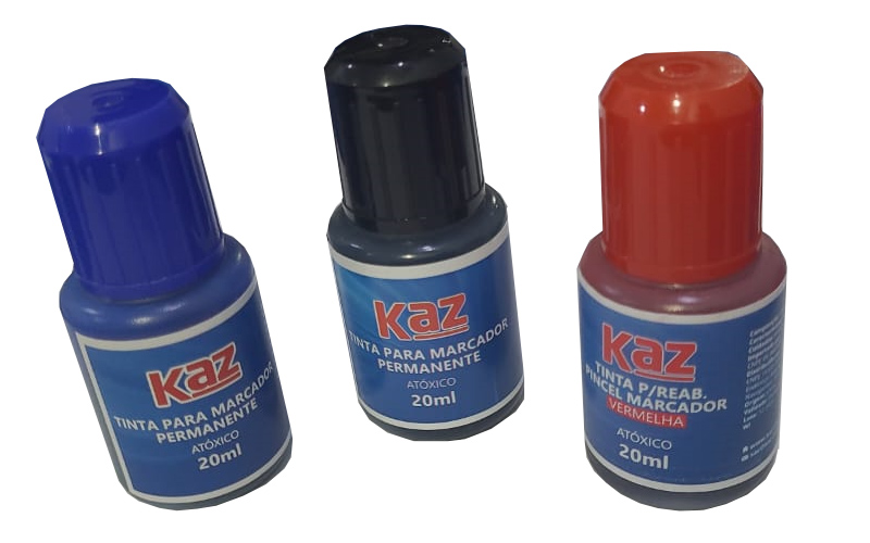 TINTA PARA MARCADOR PERMANENTE KAZ