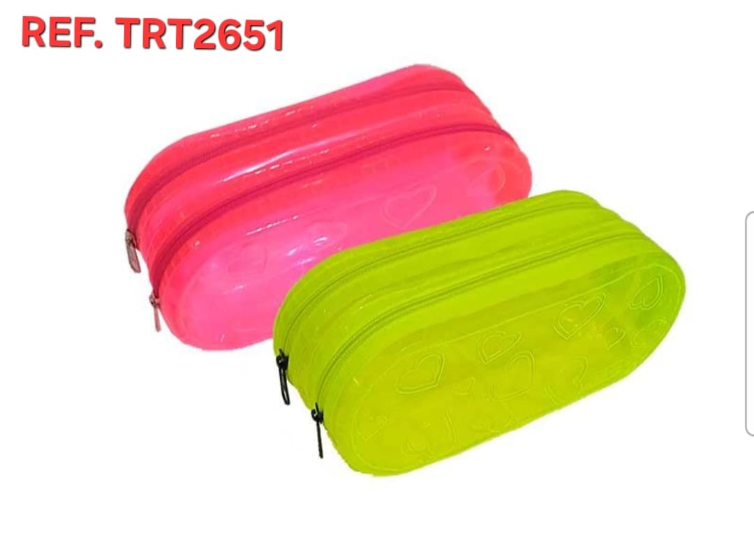 ESTOJO NEON 2 ZIPER TRT2651