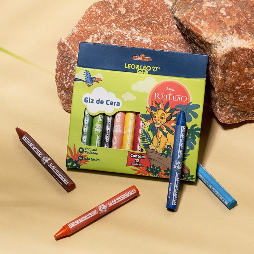 GIZ DE CERA REI LEAO 12CORES