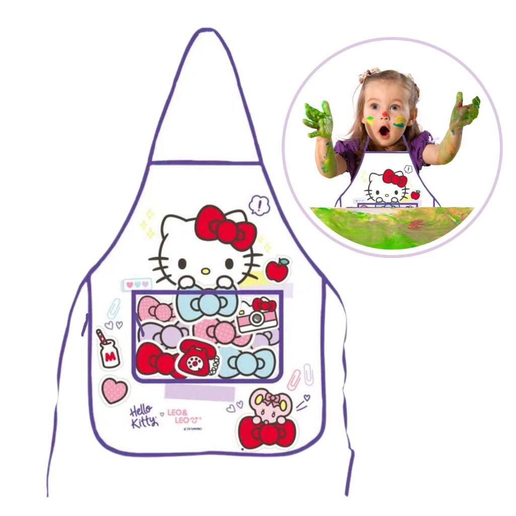 AVENTAL INFANTIL HELLO KITTY