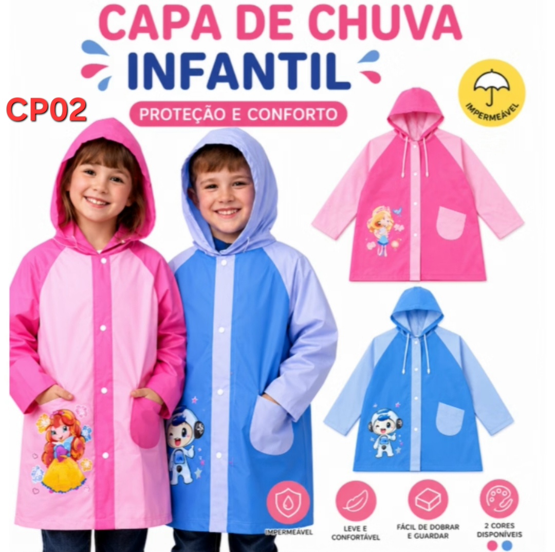 CAPA DE CHUVA INFANTIL