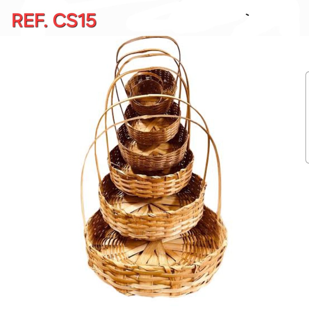 CESTA BAMBU 15CM