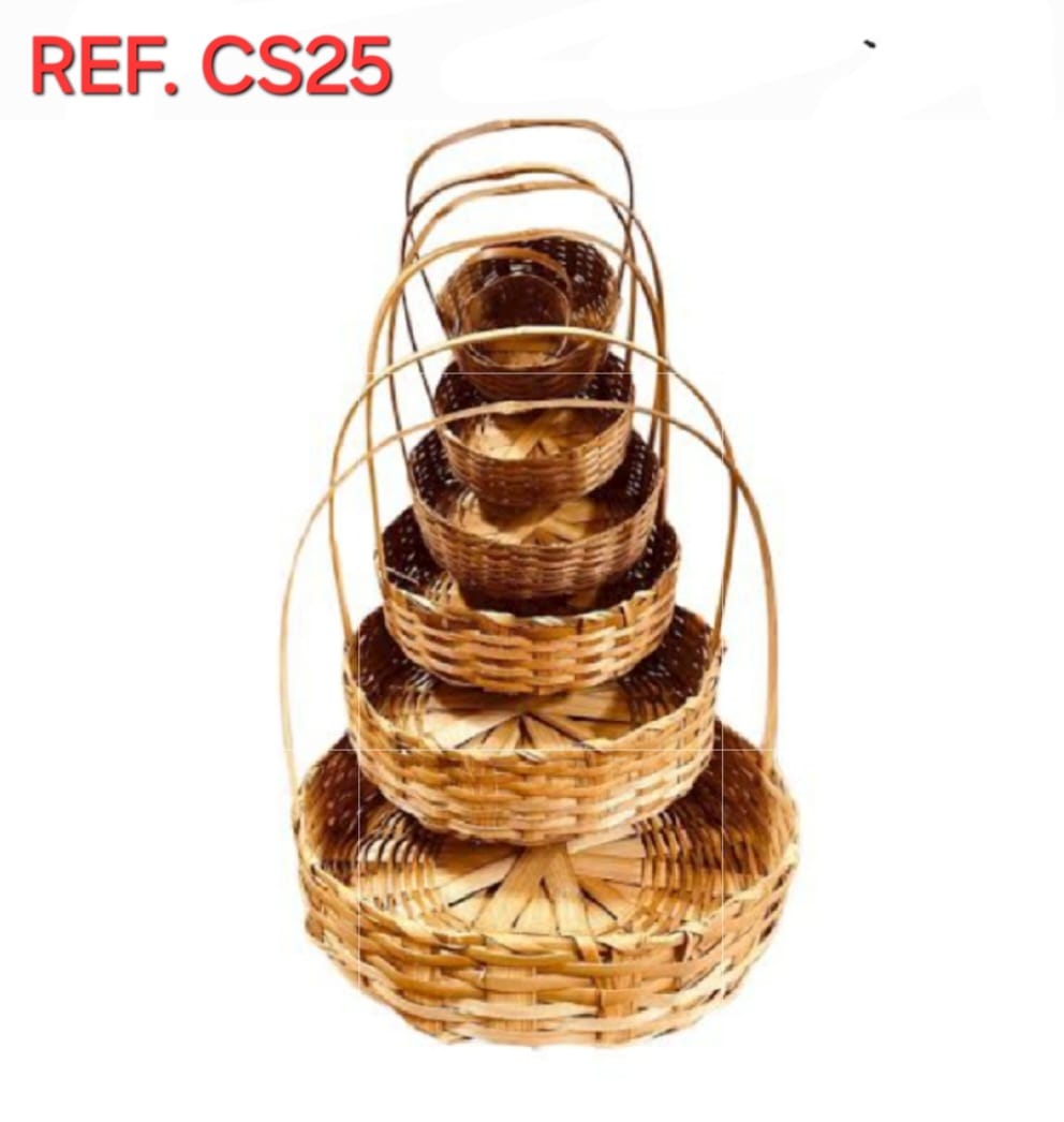 CESTA BAMBU 25CM