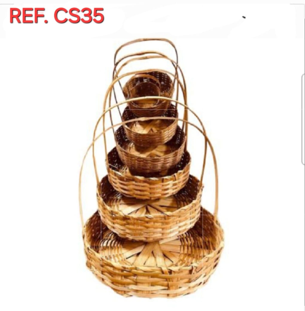 CESTA BAMBU 35CM