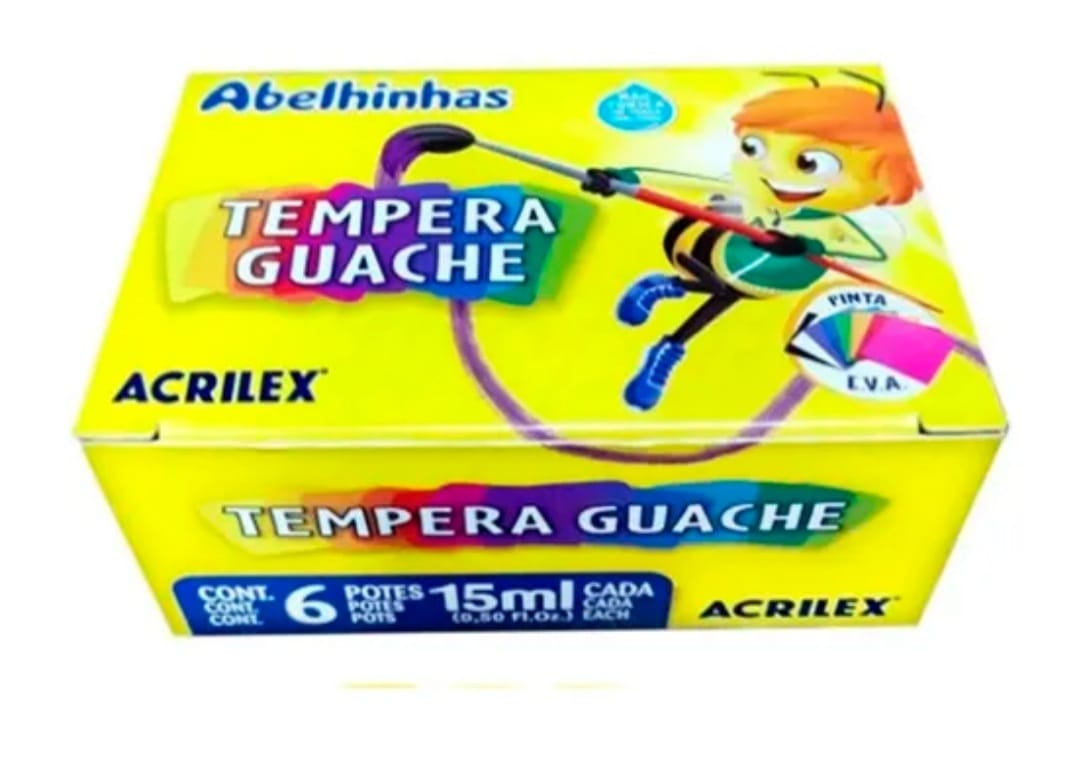 TEMPERA GUACHE 6 UNIDADES ACRILEX