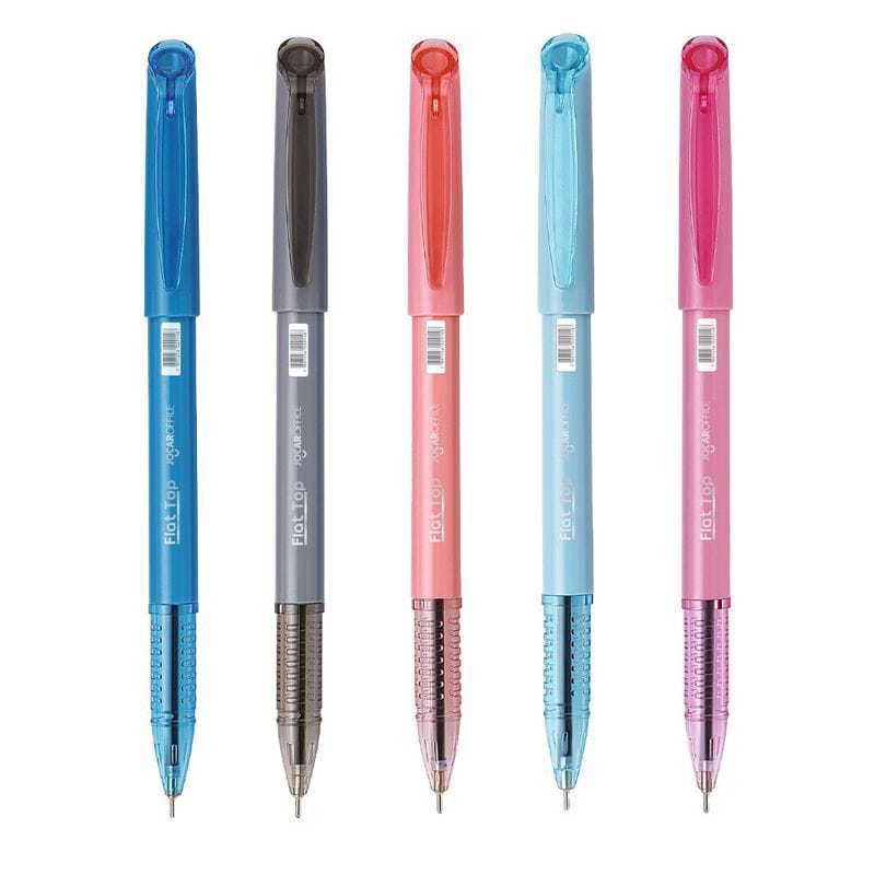 CANETA ESFEROGRAFICA AZUL FLAT TOP